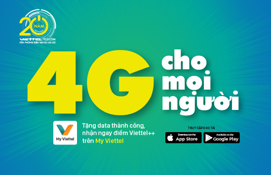 Thể lệ chương trình khuyến mại “4G cho mọi người”