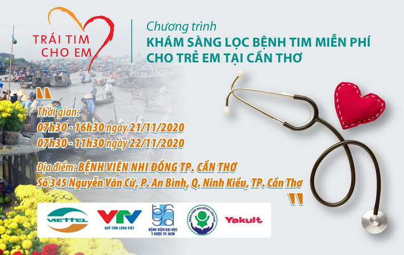 Trái tim cho em tổ chức khám sàng lọc tim miễn phí cho trẻ em tại Cần Thơ