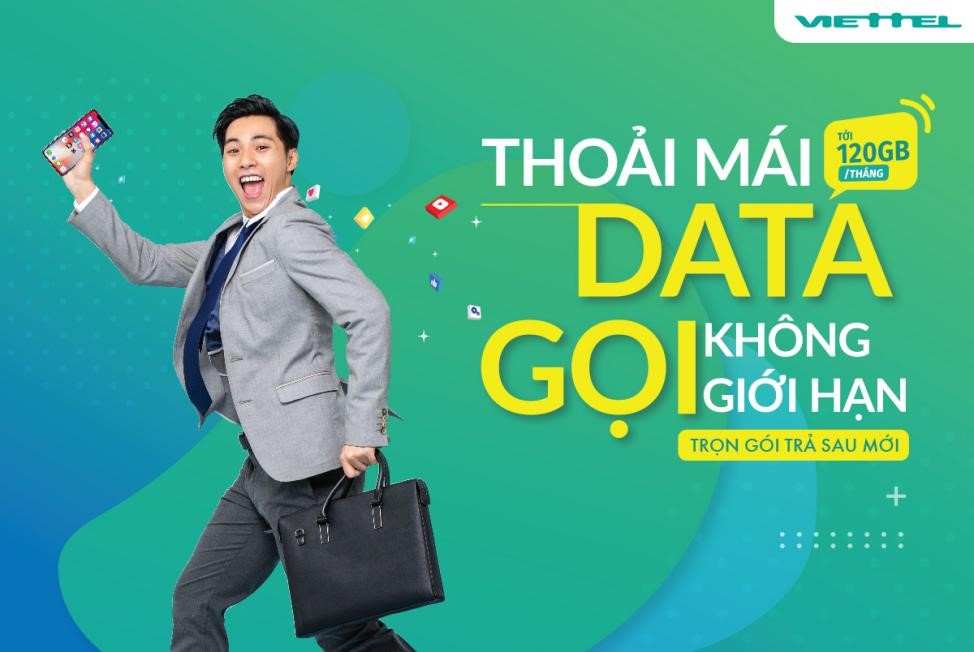 Viettel tung hệ gói cước trả sau mới: gọi không giới hạn, dung lượng data cực khủng tới 120GB/tháng